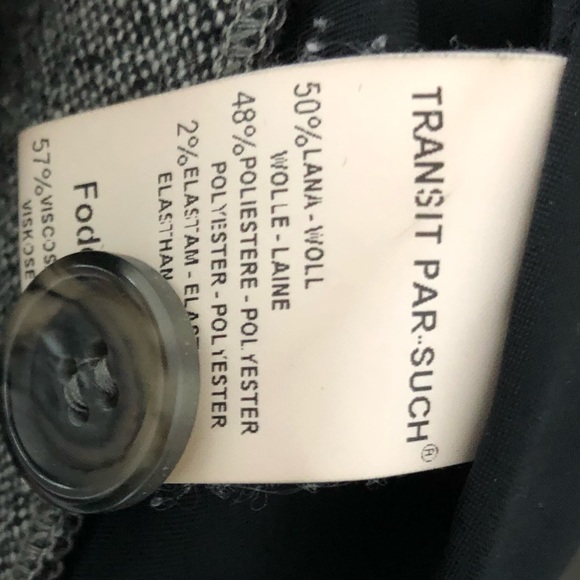 Womens long cardigan grey knit jacket Italy Transit Par-Such evening coat XS S M - Picture 6 of 6